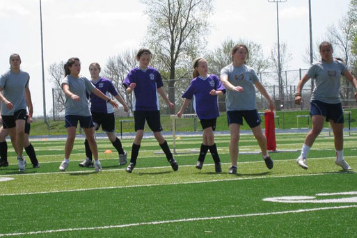 Lady Jackets Host Soccer Clinic for U12 Norwalk Wildcats