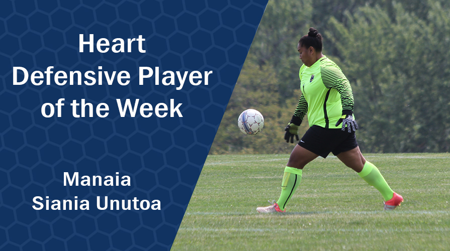 Siania Unutoa Named Heart Defensive Player of the Week