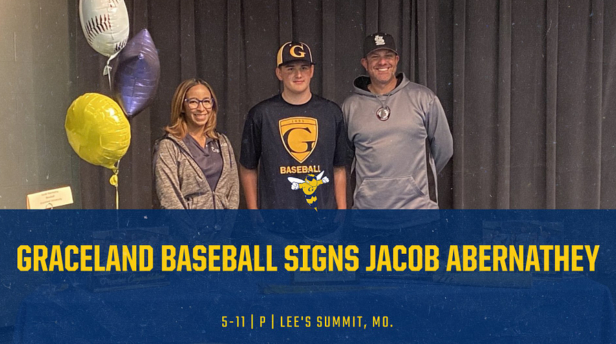 Graceland Baseball Signs Jacob Abernathey