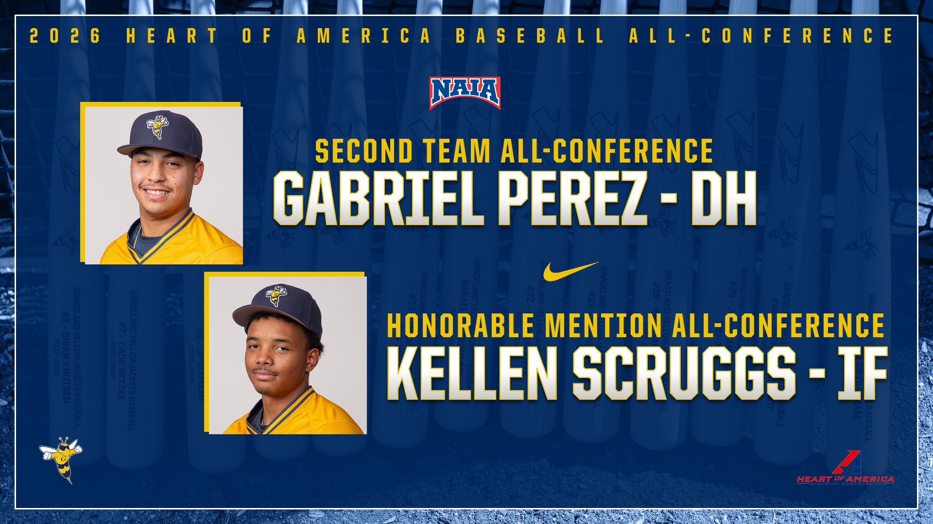 Gabriel Perez and Kellen Scruggs Earn All-Conference Honors from Heart
