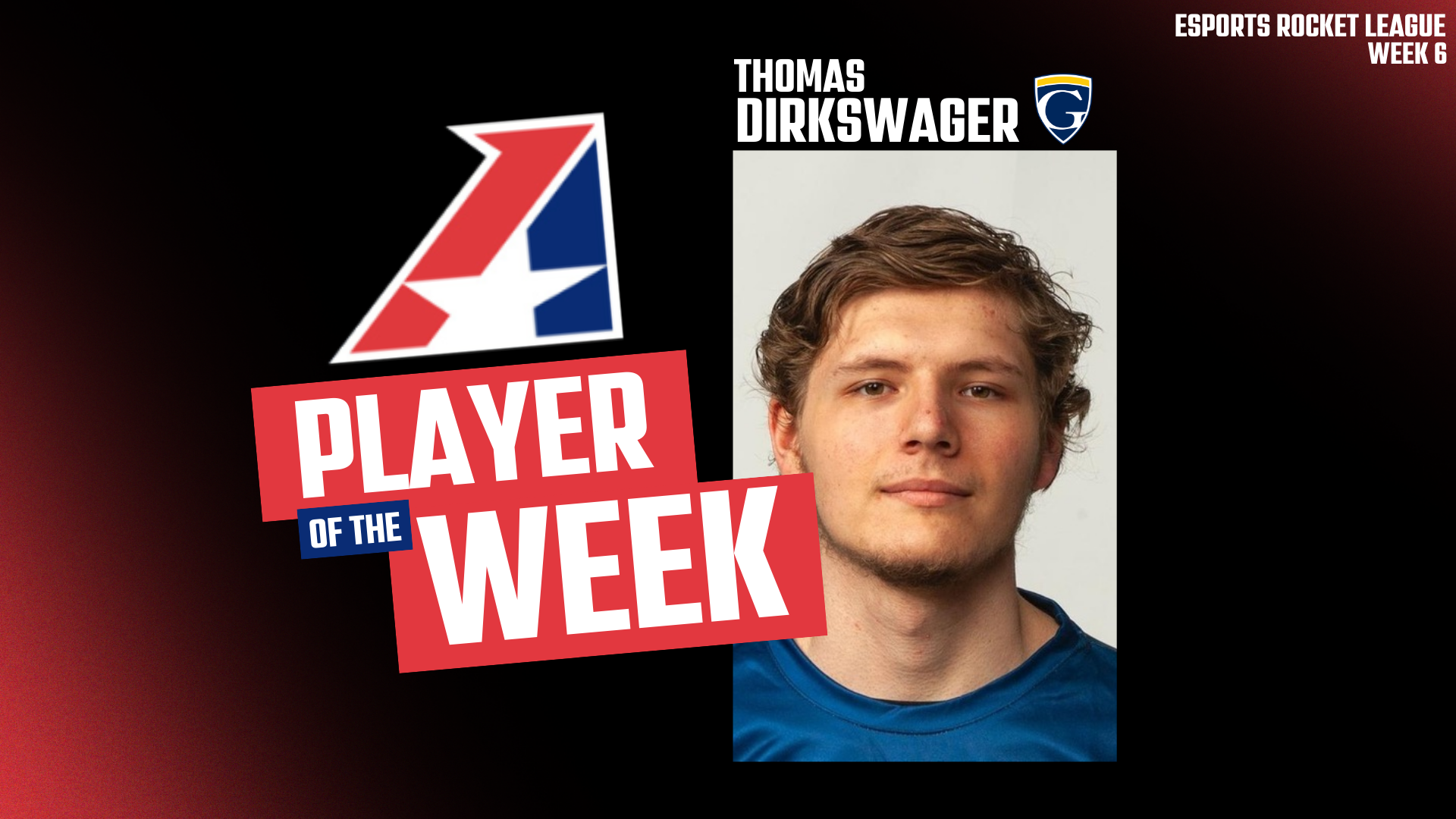 Graceland's Thomas Dirkswager Captures Heart Esports Rocket League Player of the Week
