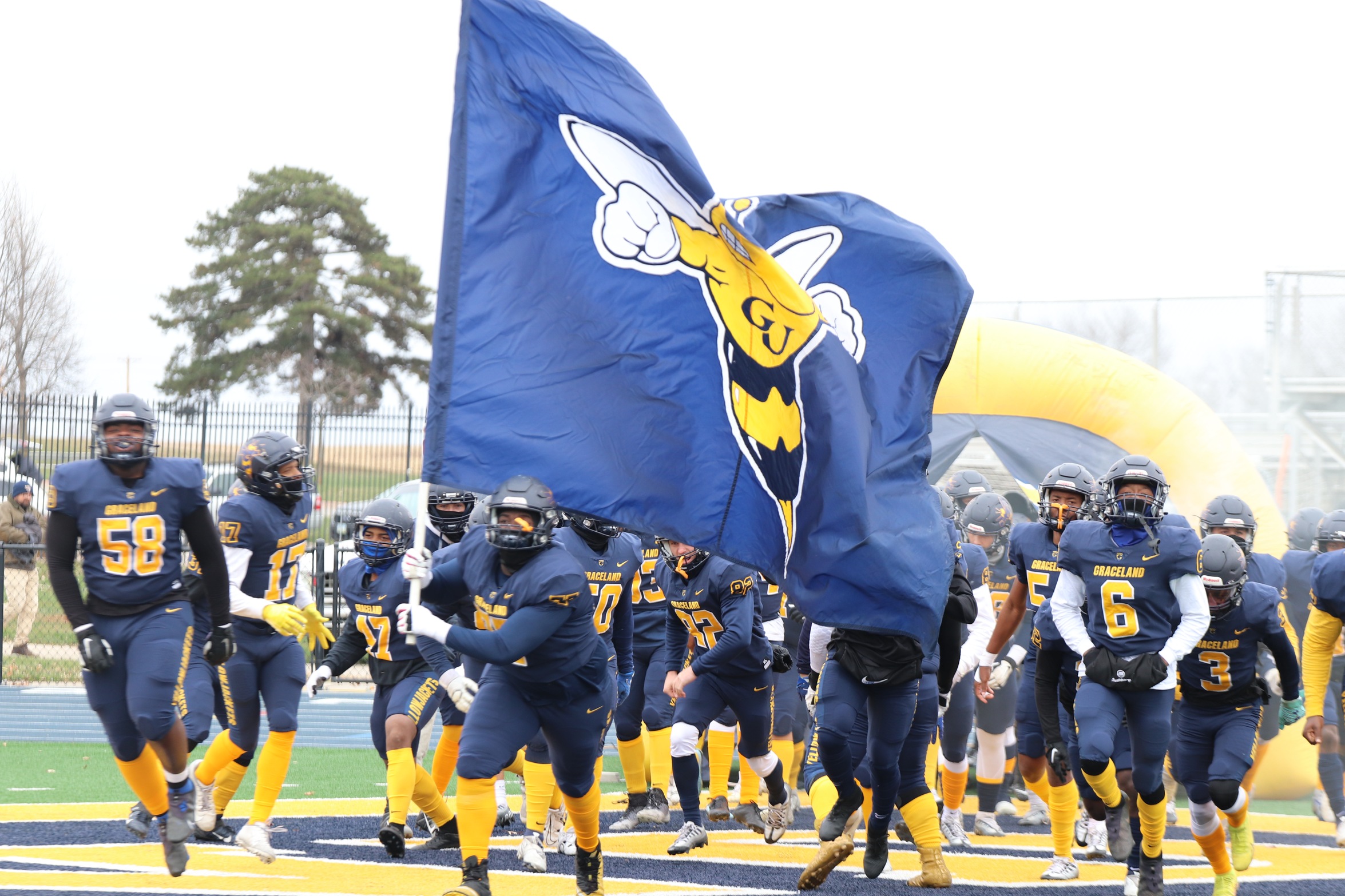 Football Defeats Statesmen on Senior Day