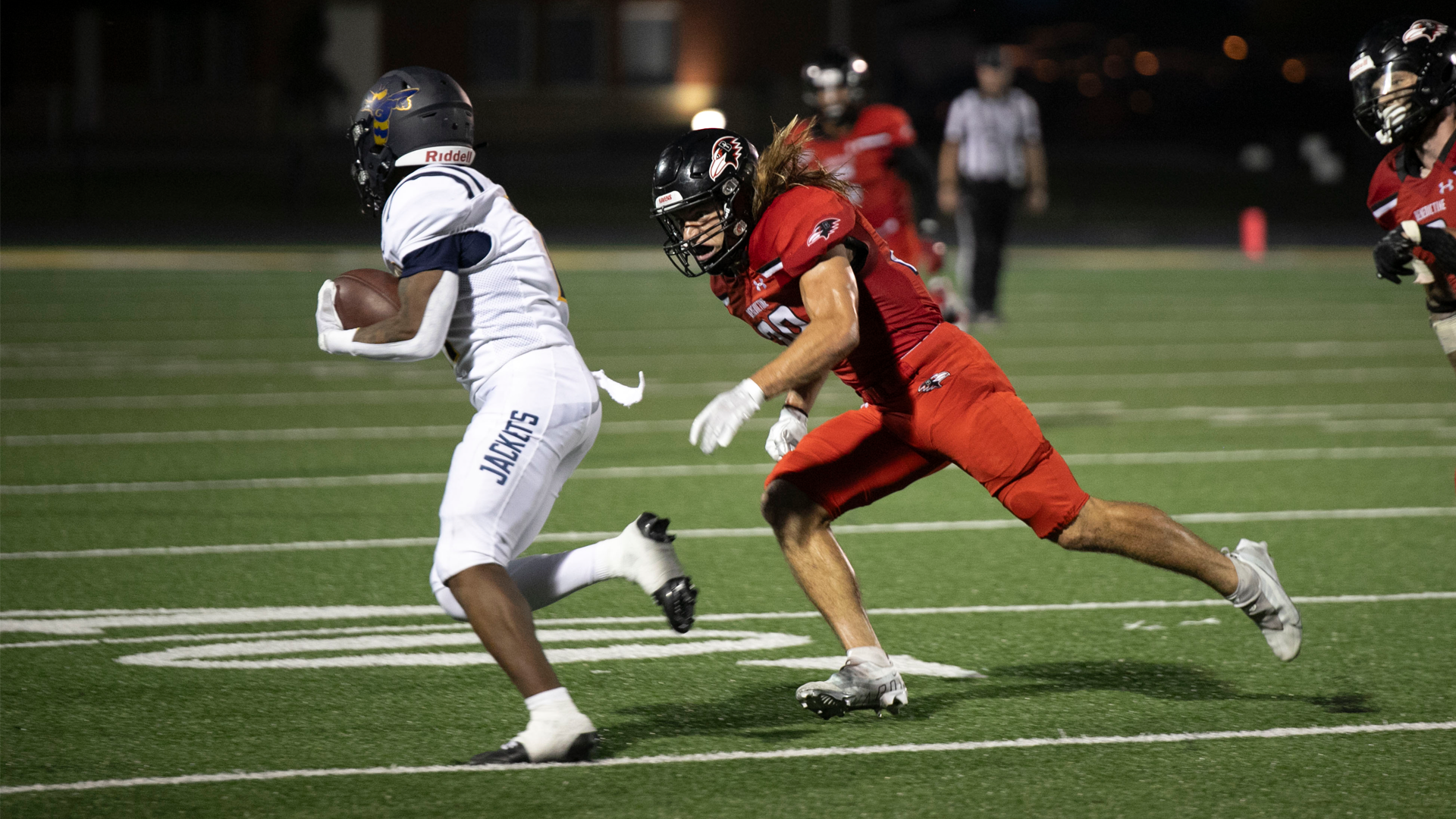 Football Halted by Baker