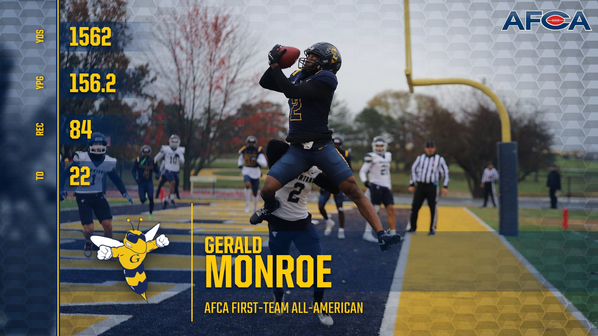 Football's Gerald Monroe Headlines AFCA/NAIA All-American Team