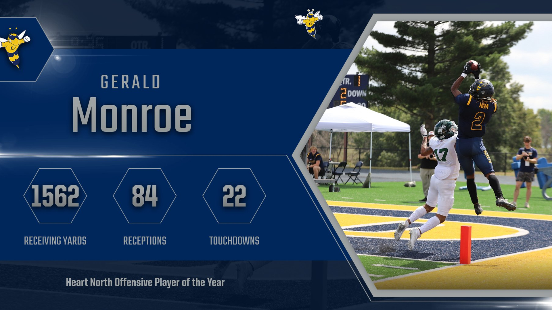 Gerald Monroe Named Heart (North) Offensive Player of the Year