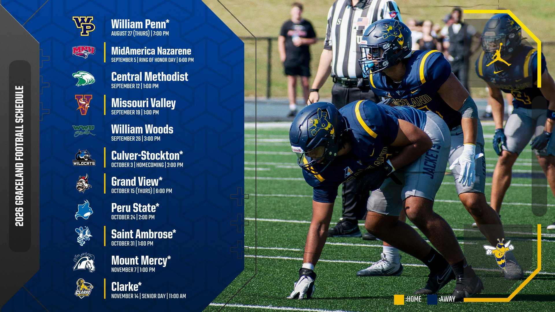 Two Thursday Night Games Highlight 2026 Graceland Football Schedule