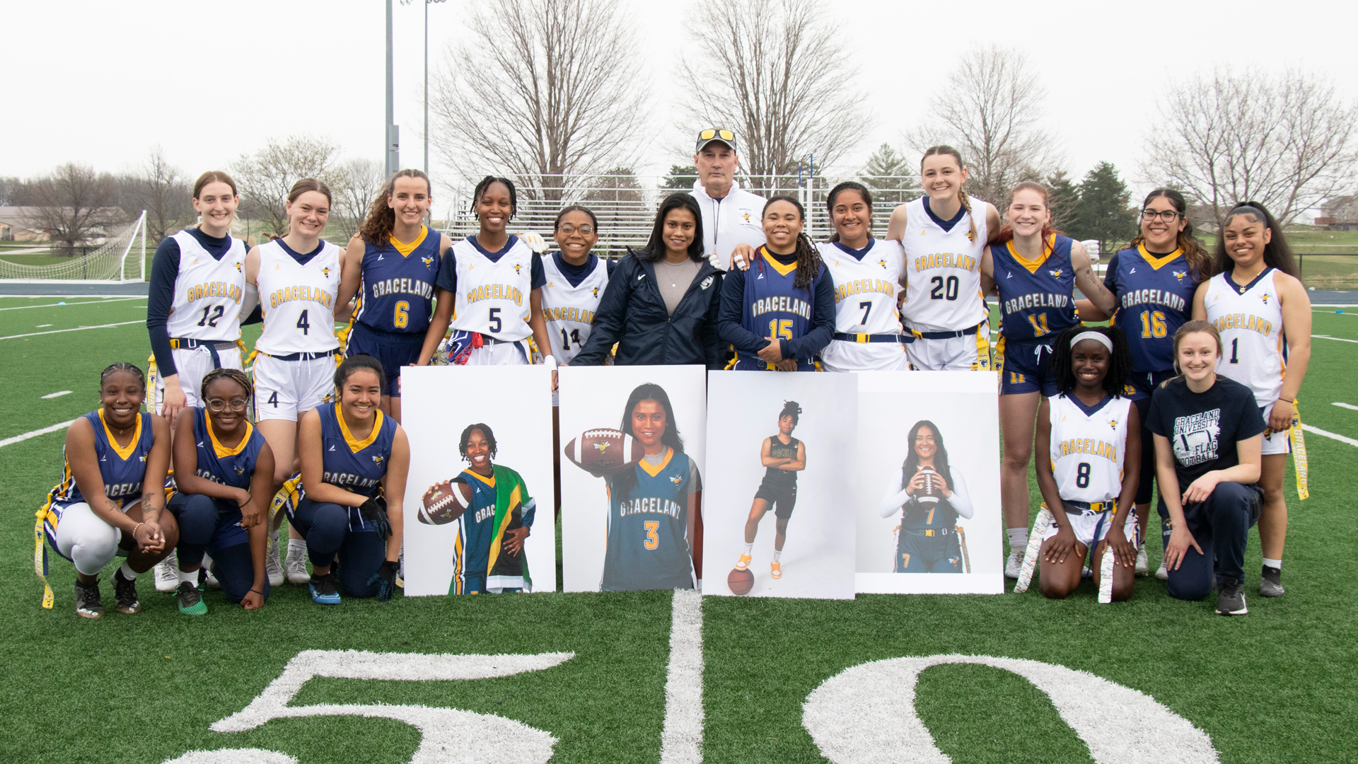 Flag Football Concludes Senior Day; Graduating Four