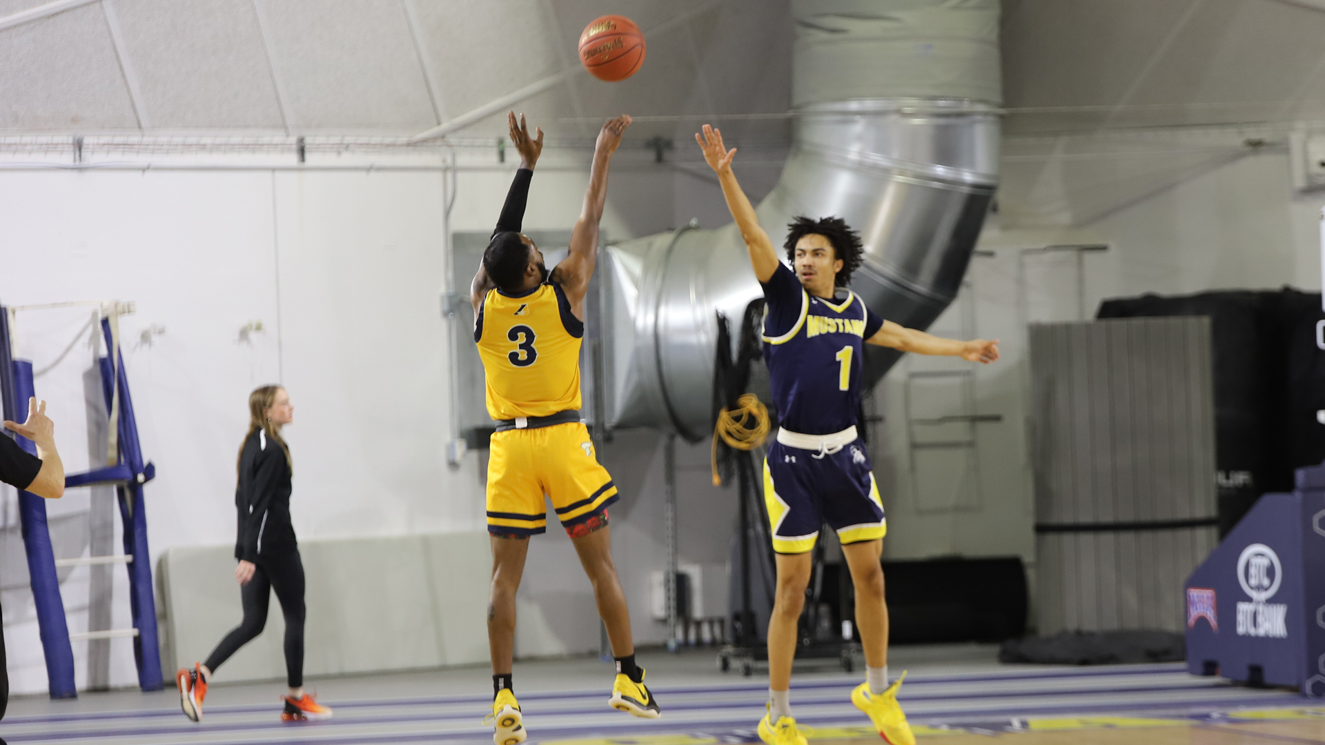 Men's Basketball Caged the Mustangs