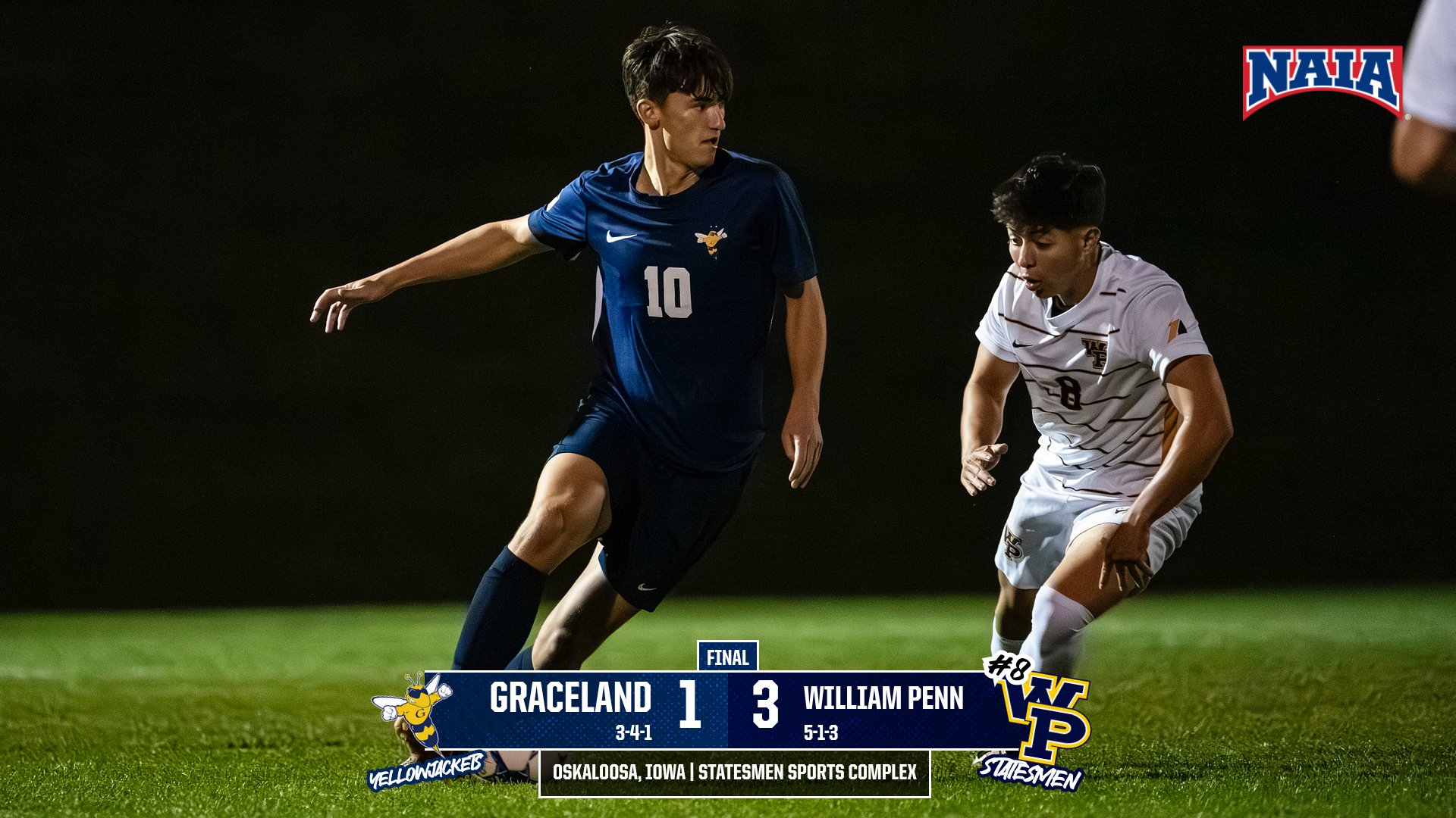 Hopfer Goal Not Enough as Graceland Falls to #8 William Penn