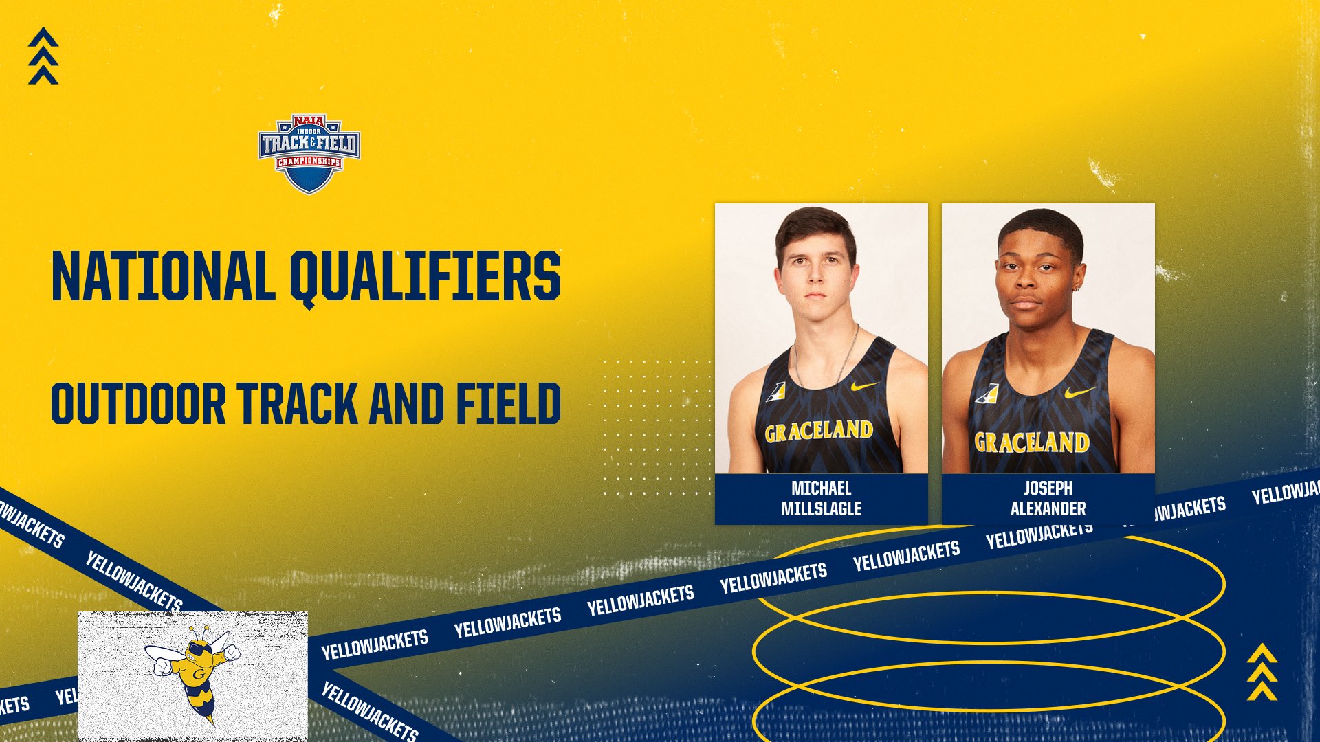 Men&rsquo;s Outdoor Track and Field National Qualifiers Announced; The Yellowjackets Send Millslagle and Alexander