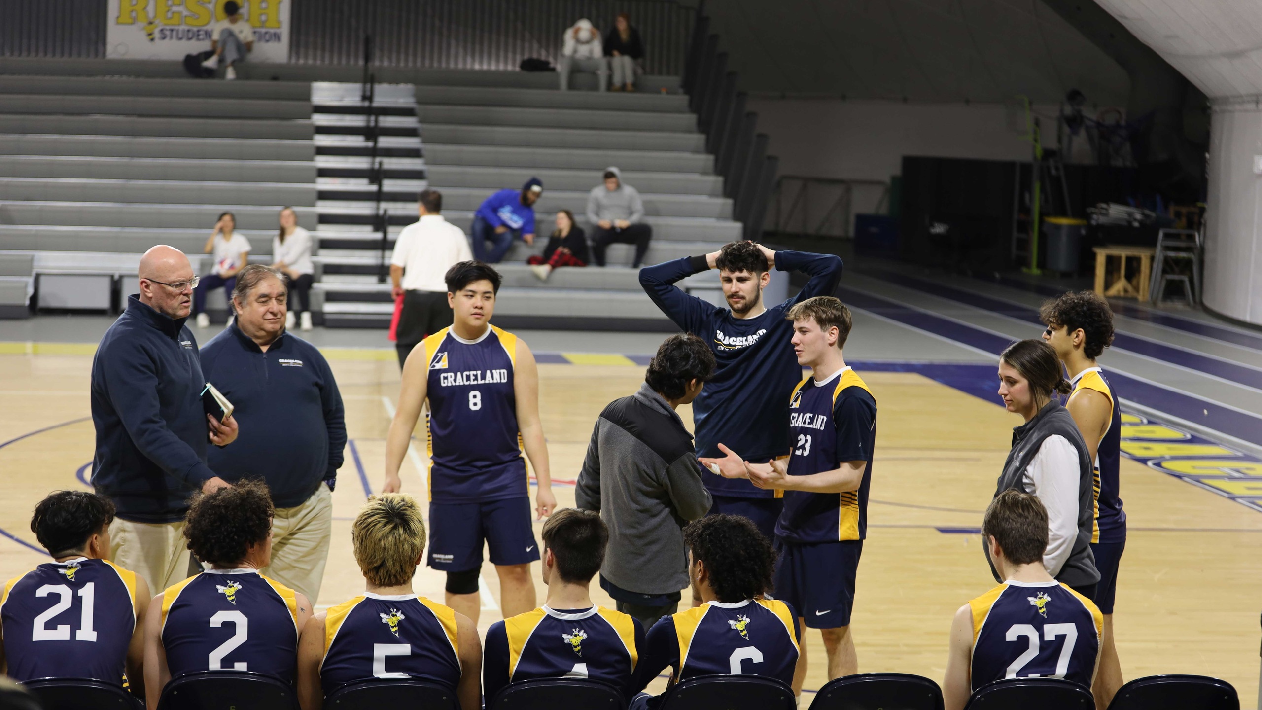 Graceland Falls in Three Sets to Clarke in Conference Matchup