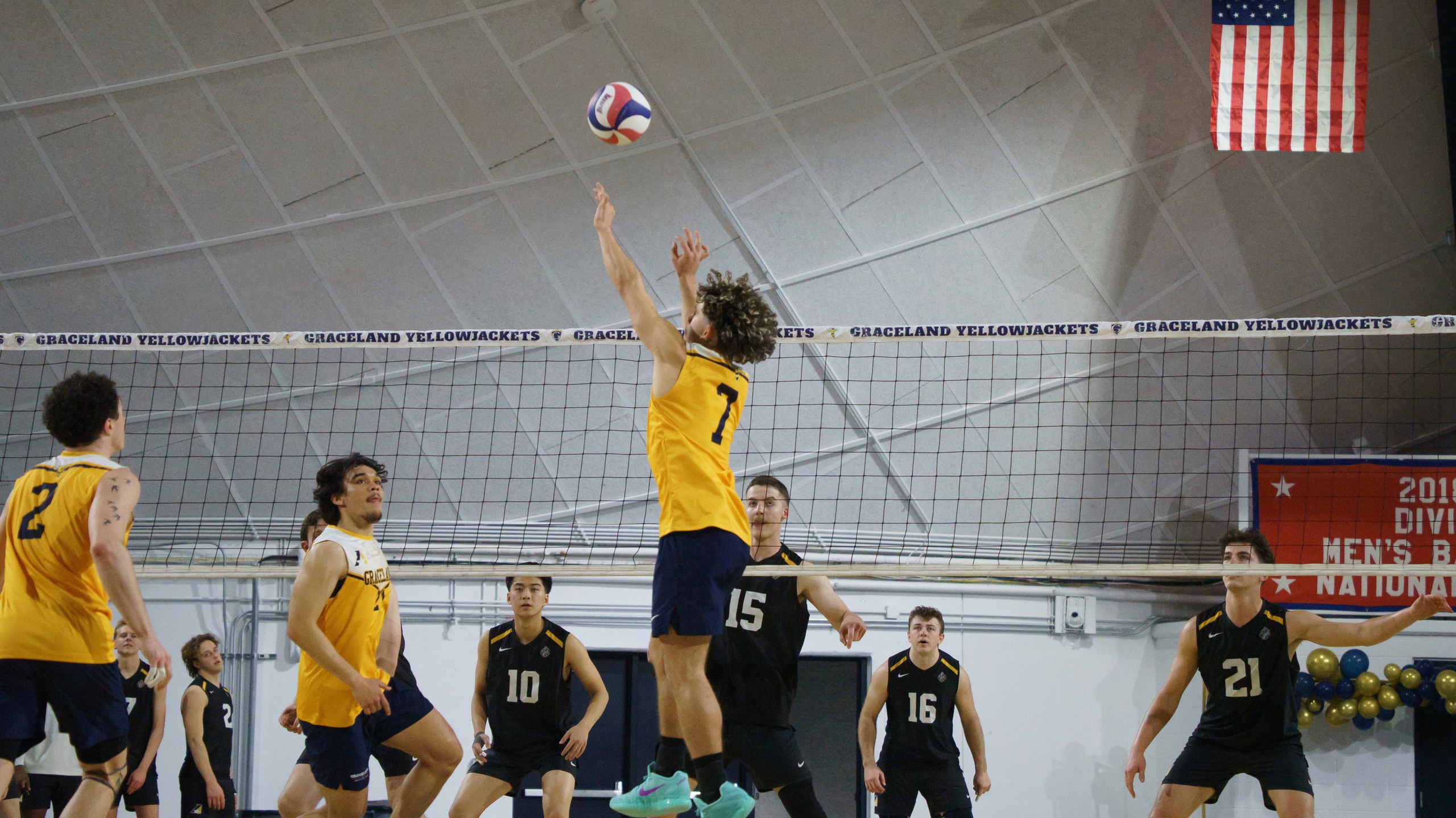 Yellowjackets Fall in Straight Sets to Dordt Despite Offensive Balance