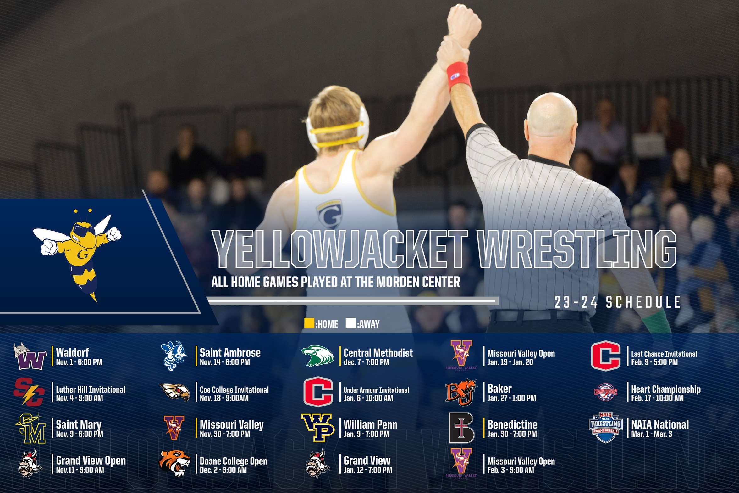 2023-24 Wrestling Schedule Announced