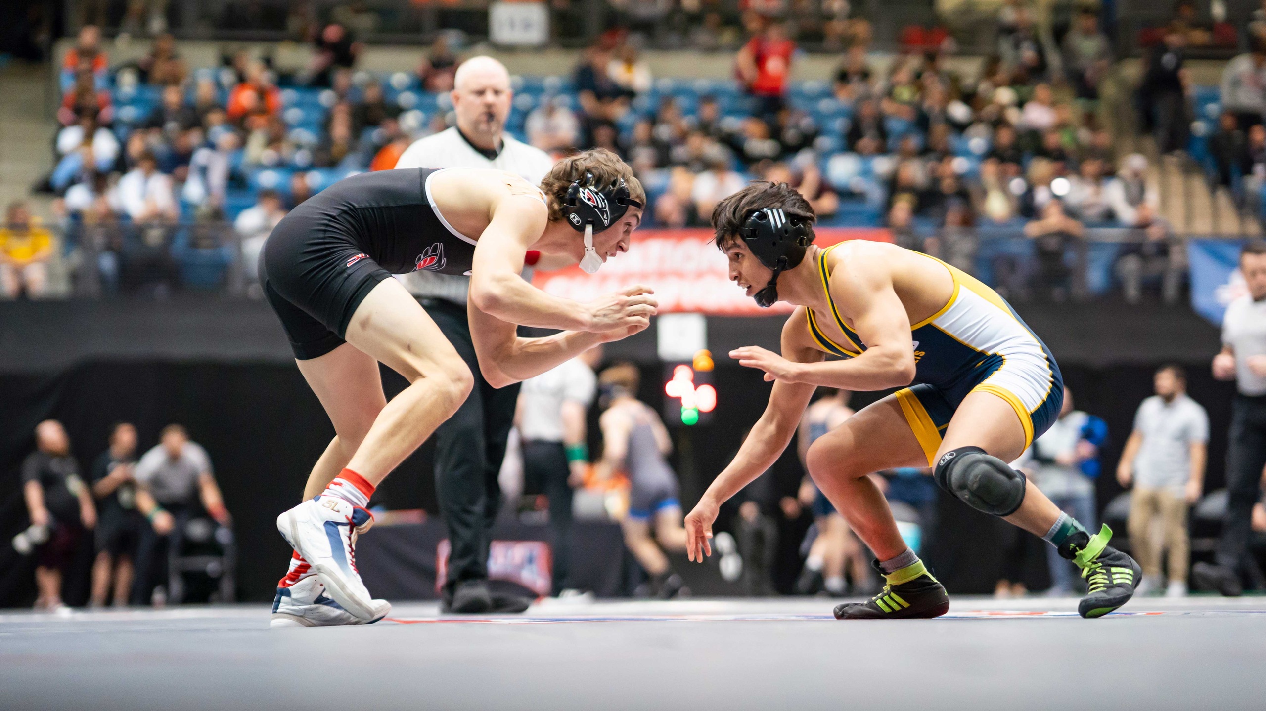Graceland Wrestling Battles Through Day One at NAIA National Championships
