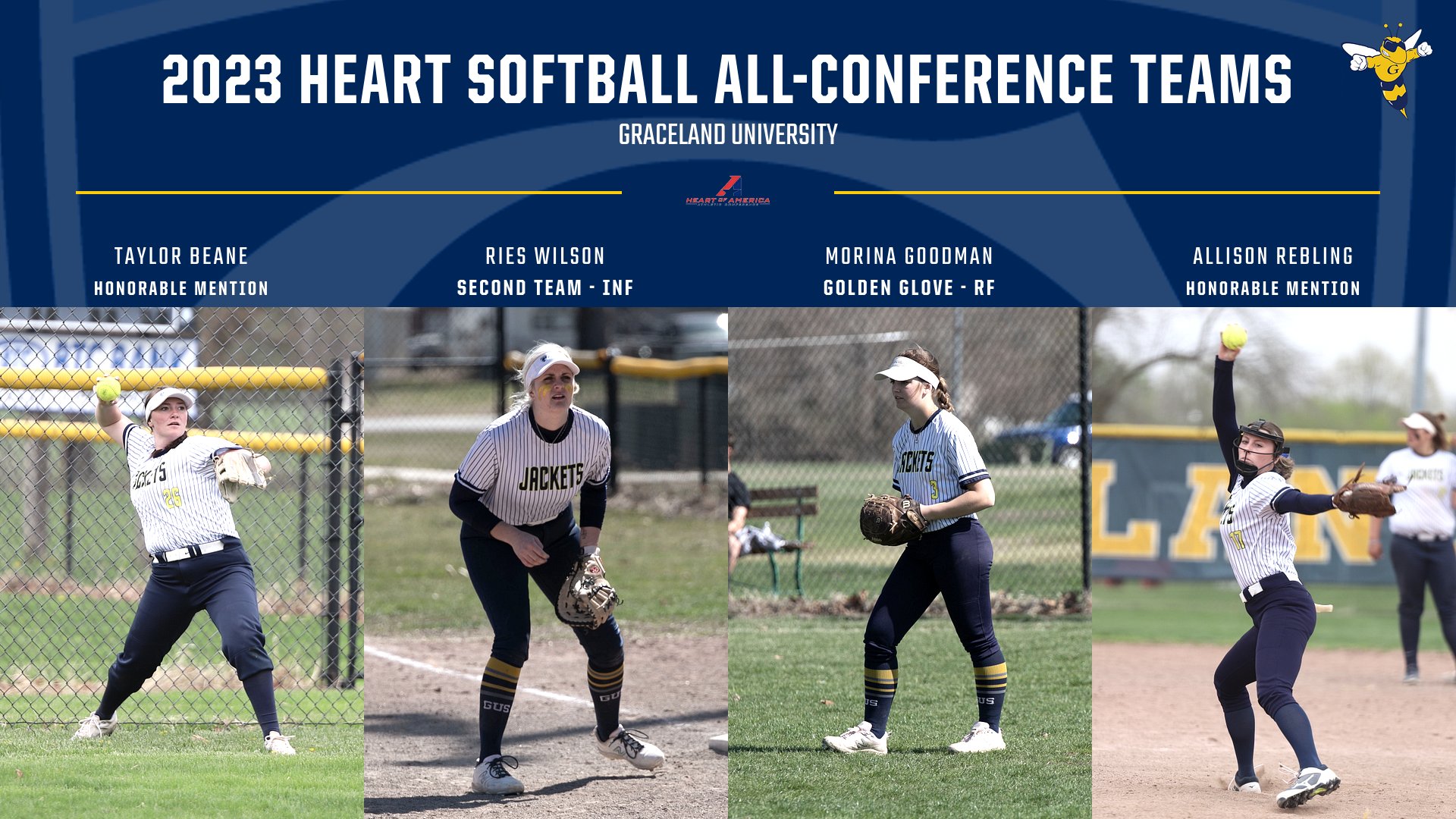 2023 Heart Softball All-Conference Teams Announced; Four Earned Honors