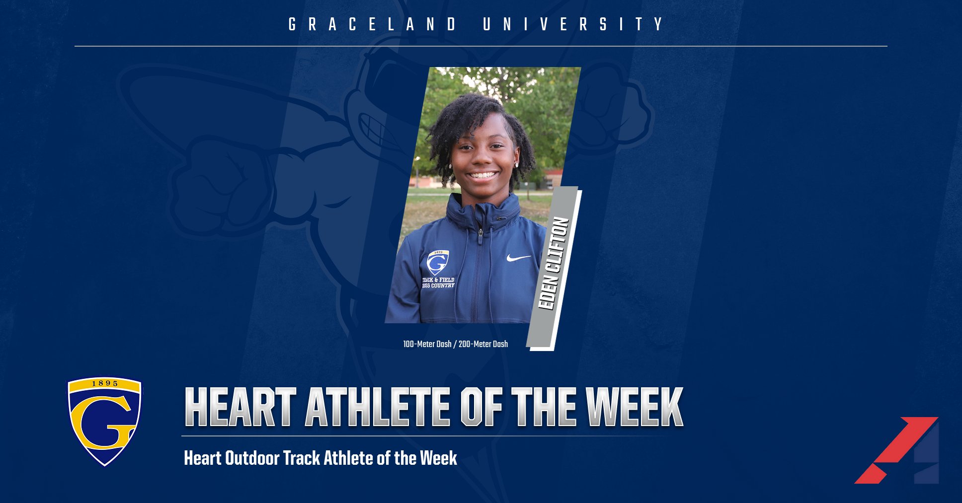 Clifton Named Heart Women&rsquo;s Outdoor Track Athlete of the Week