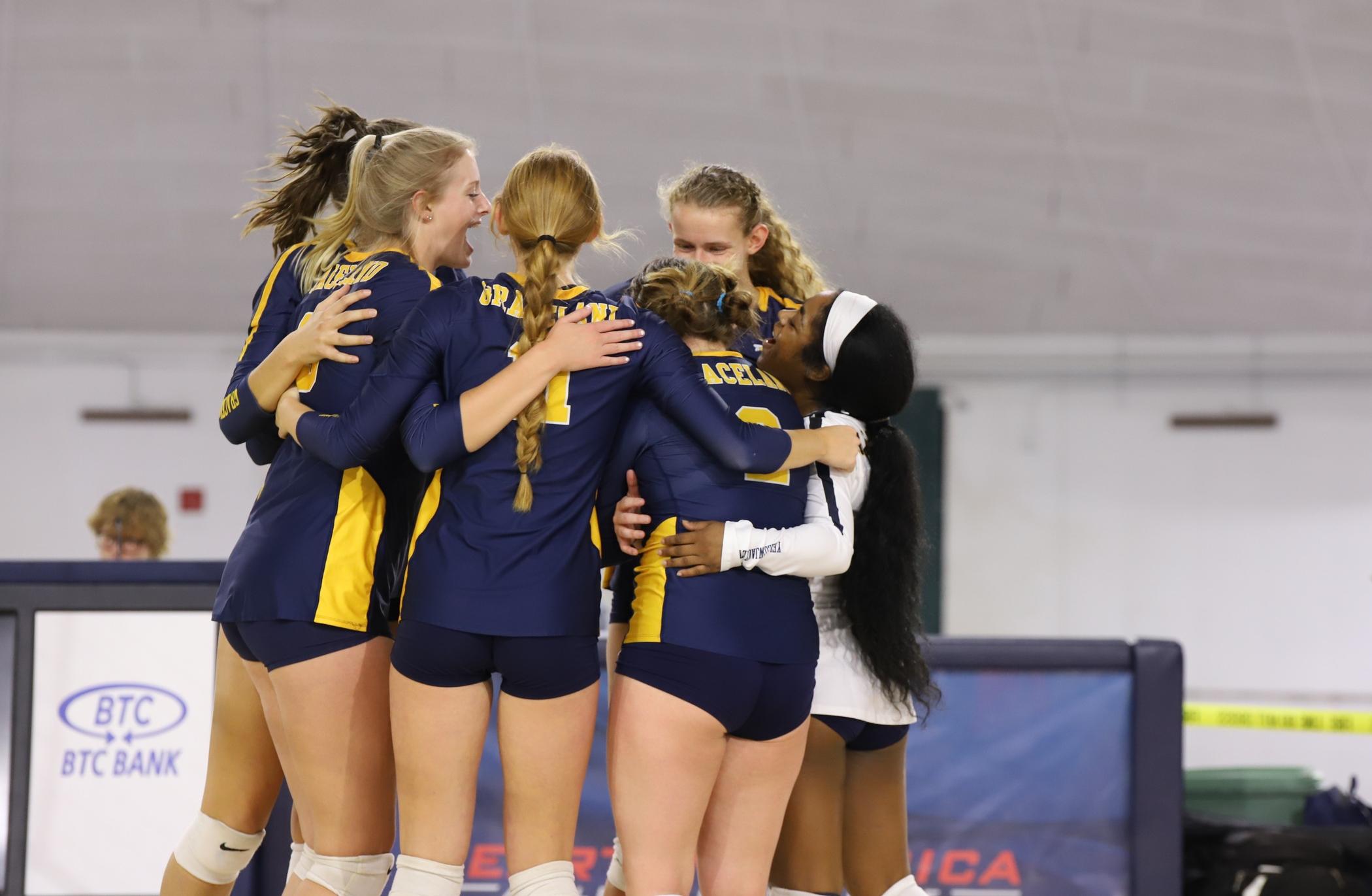 Women's Volleyball Drops Match to Ravens.