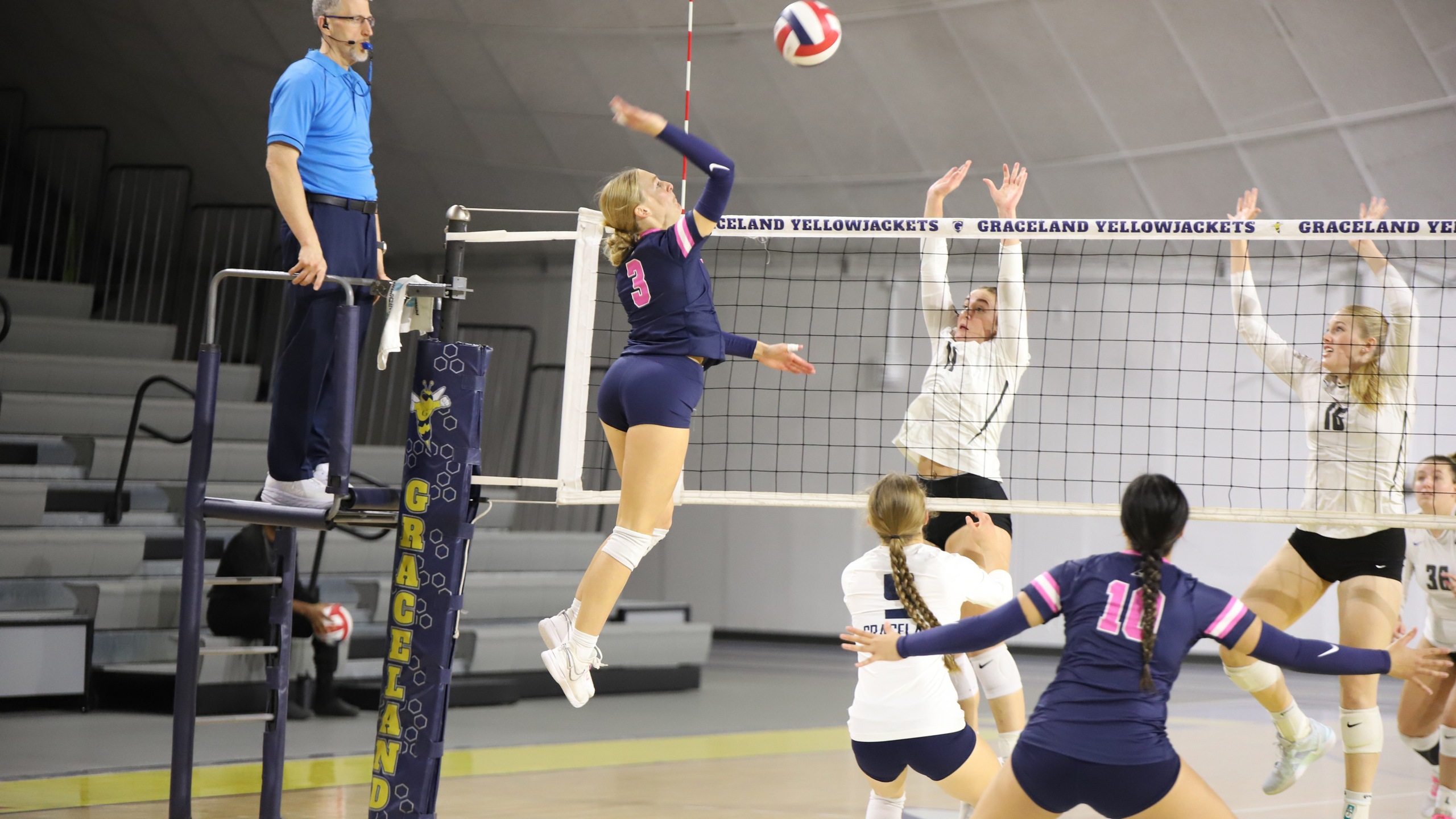 Graceland Volleyball Hits Stride, Secures Third Straight Victory in Triangular Sweep