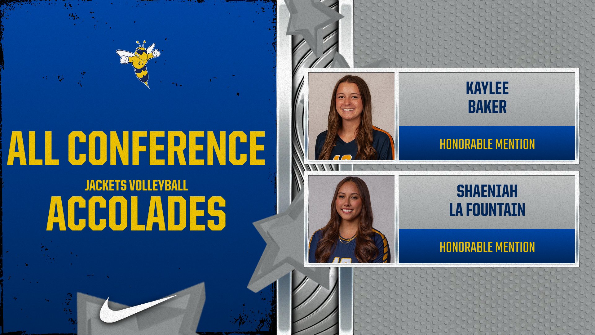Baker and La Fountain Earn Heart All-Conference Honors