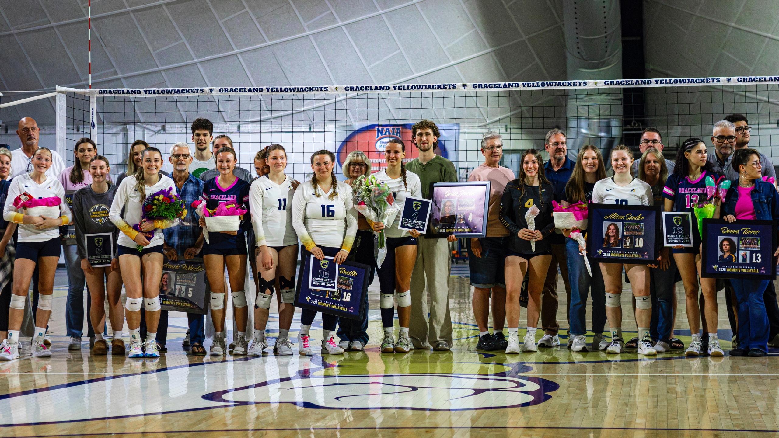 Graceland Women&rsquo;s Volleyball Defeats Mount Mercy on Senior Day in Four Sets
