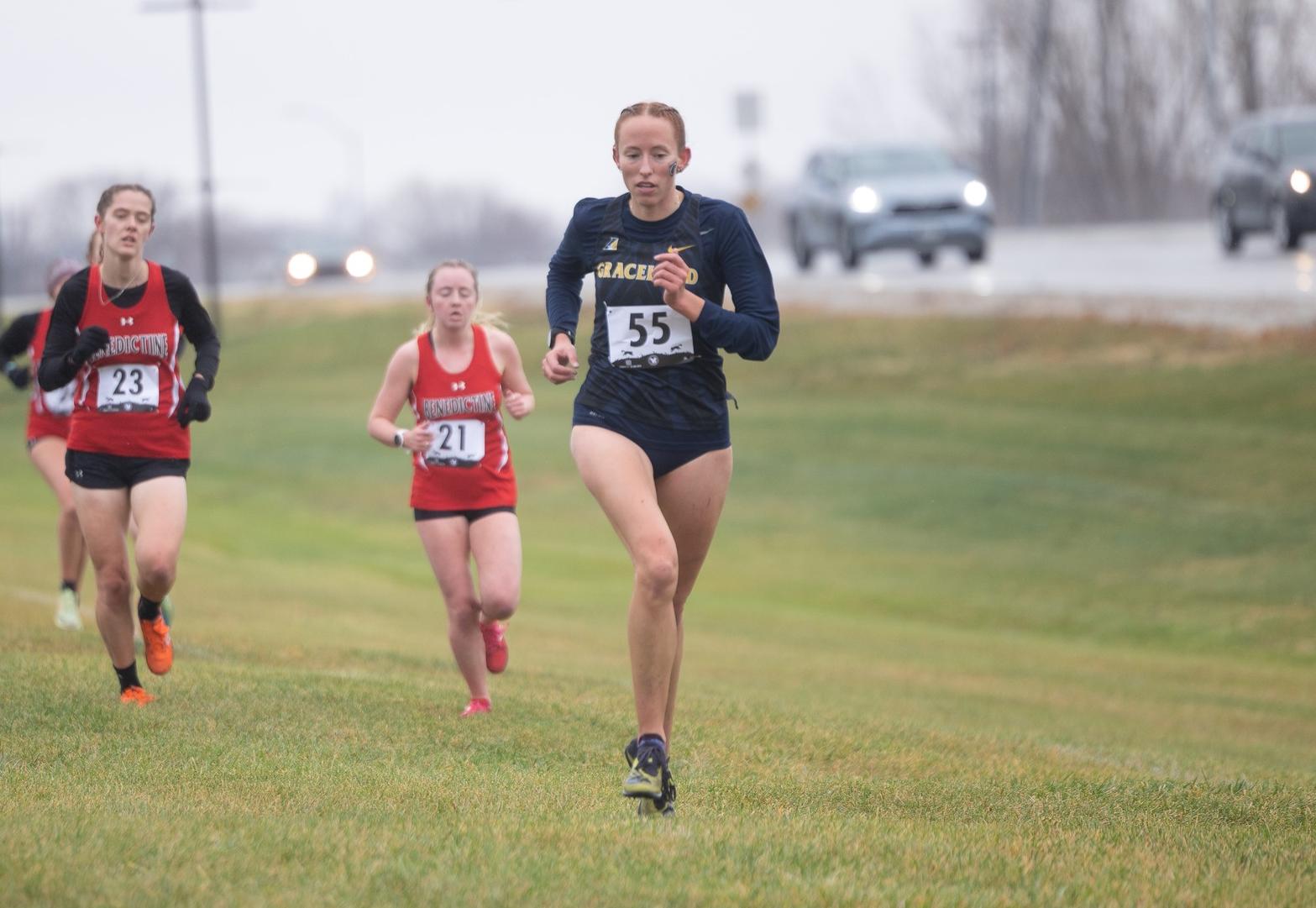 Women's Cross Country Finished with Two Honorable Mentions, and Perkins Earns Bid to Nationals at Heart Conference Championship.